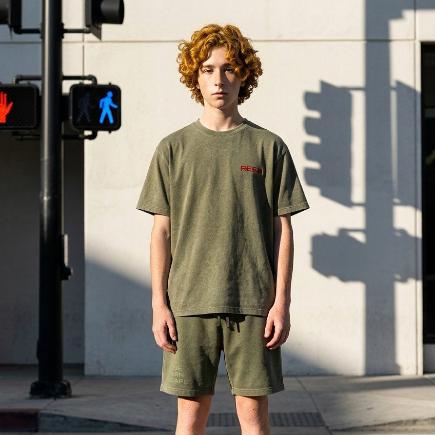 Cooldown waffleset green pants