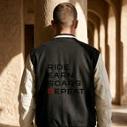 Cooldown varsity jacket black