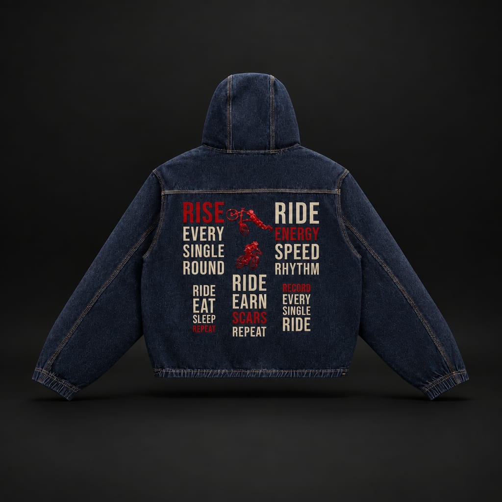 RESR DENIM ZIP SET