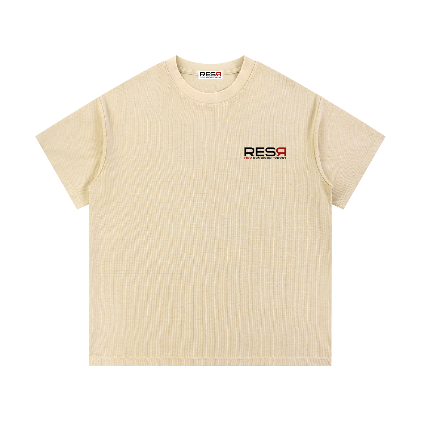Foundation Waffle Knit T-Shirt beige
