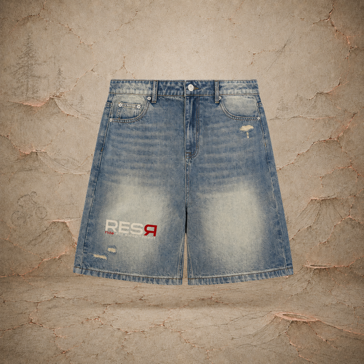 Basic Baggy Denim Shorts