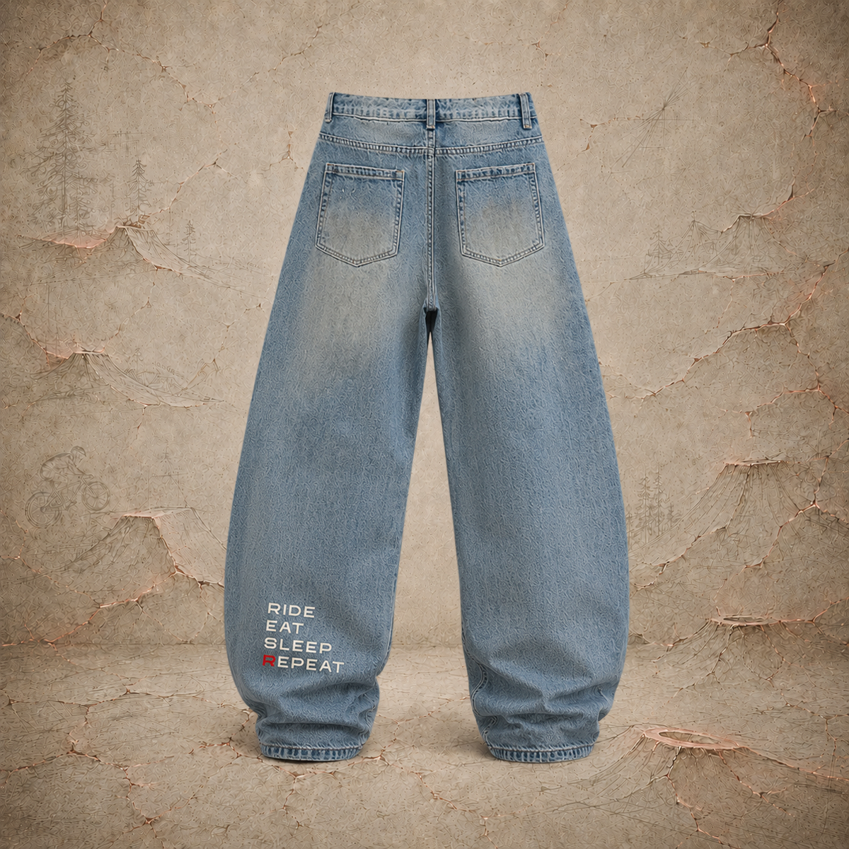 Basic Barrel Leg Jeans