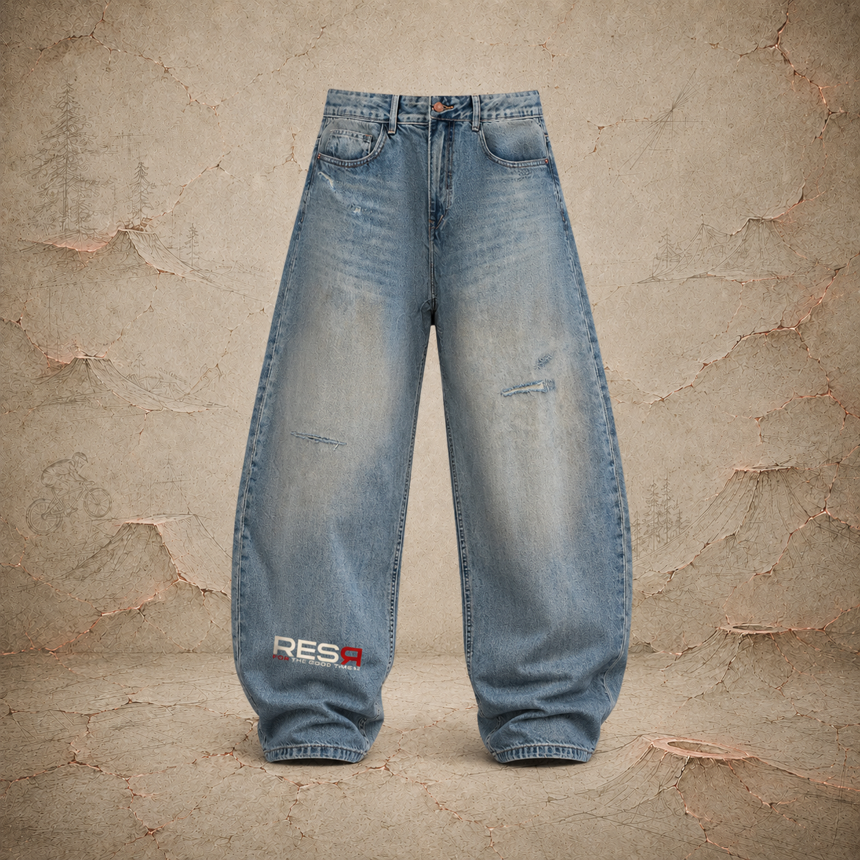 Basic Barrel Leg Jeans