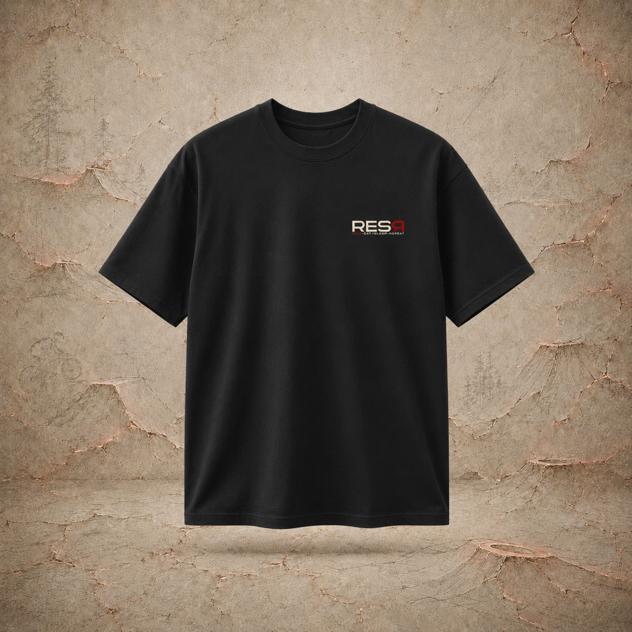 Basic T-Shirt dunkel