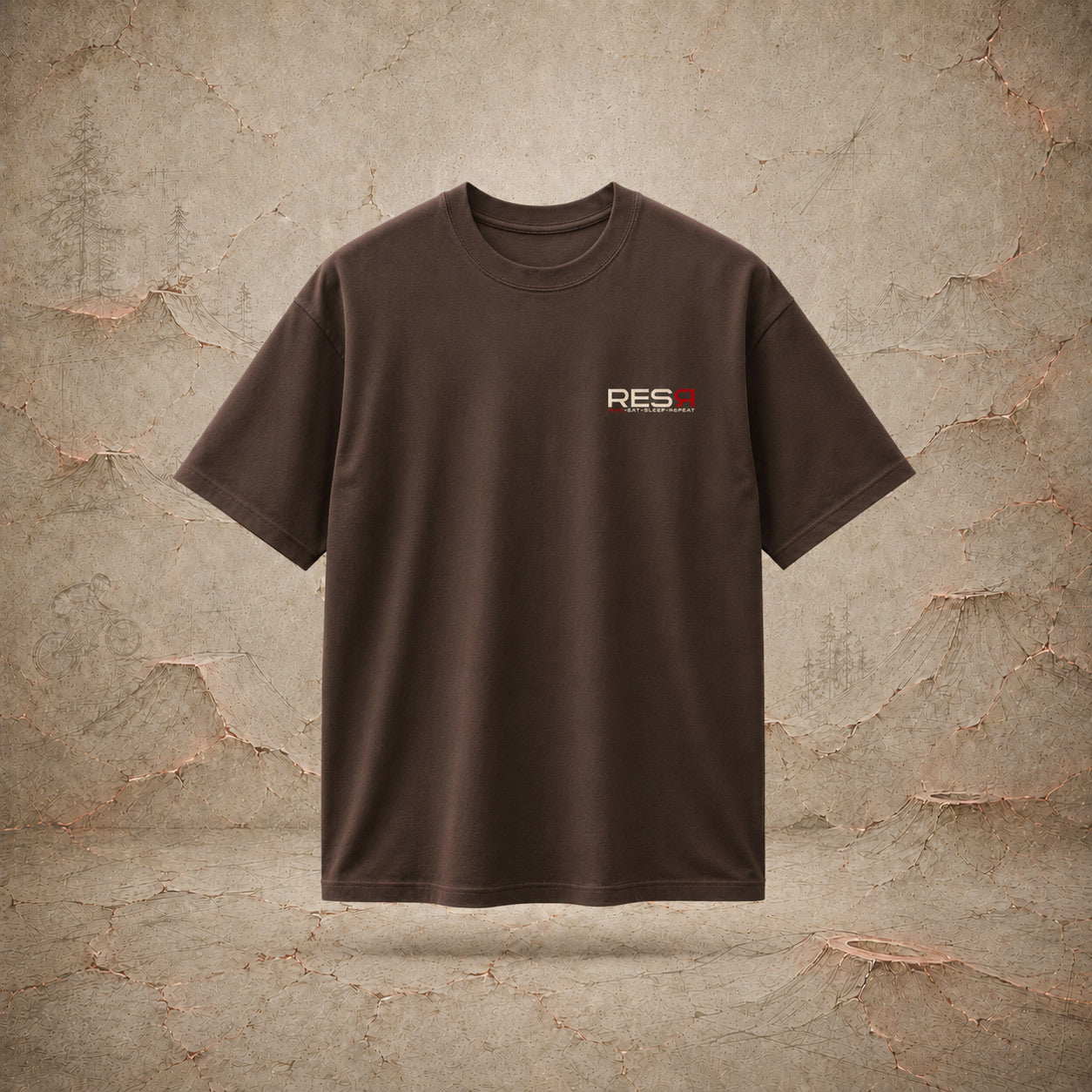 Basic T-Shirt dunkel