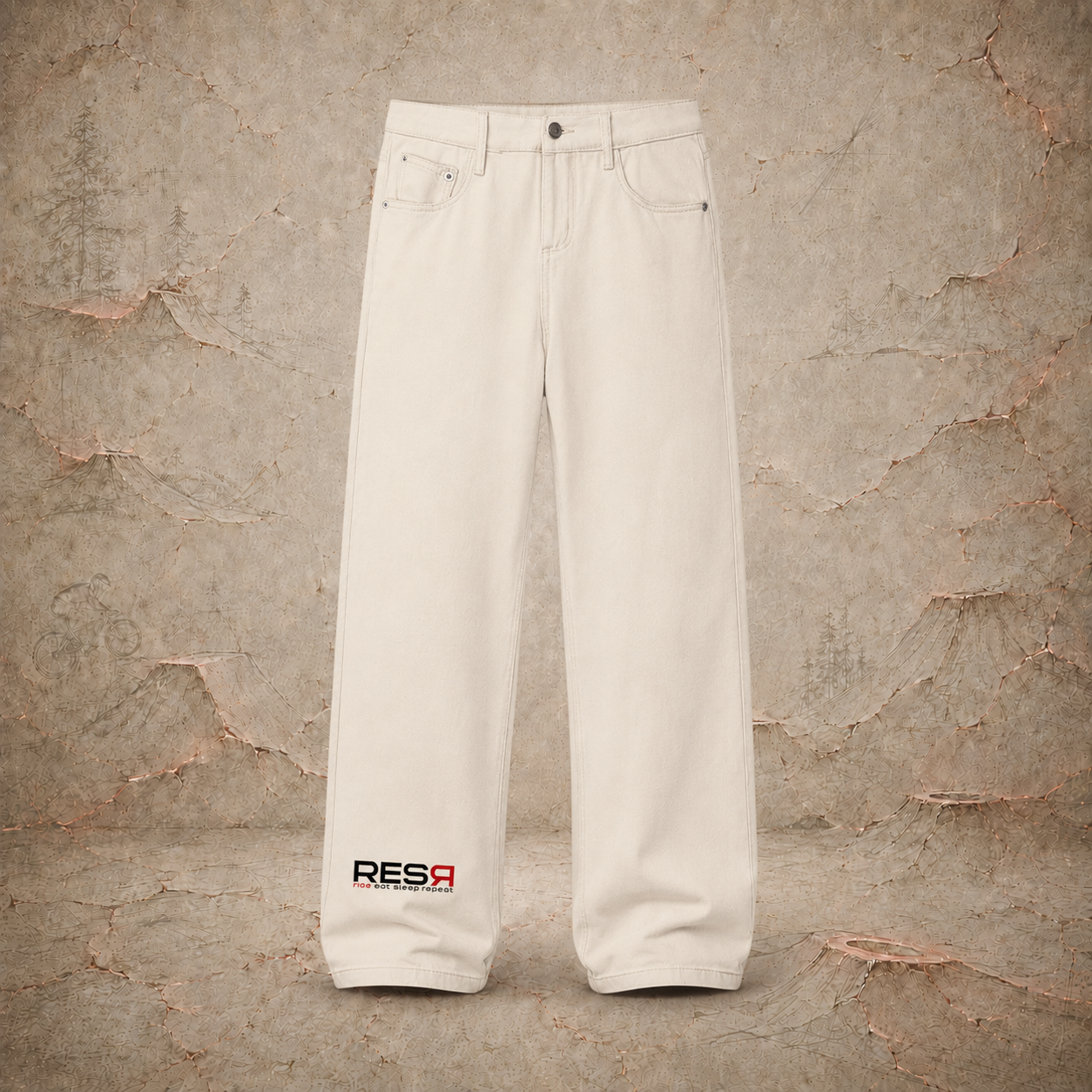 Basic Straight Leg Jeans Hell