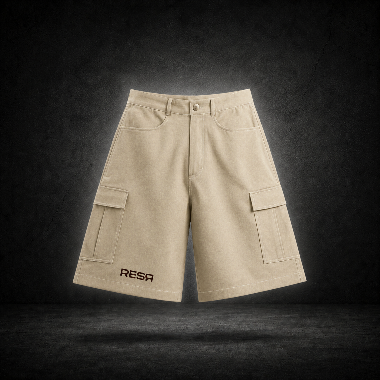 cooldown cotton shorts / beige