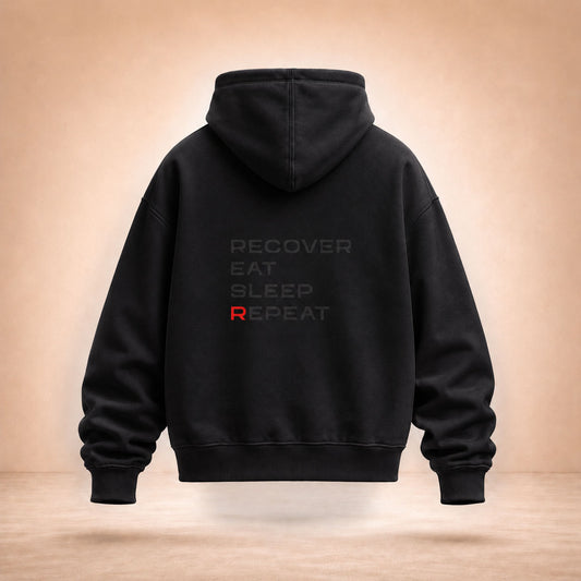 chillzone zip hoodie black