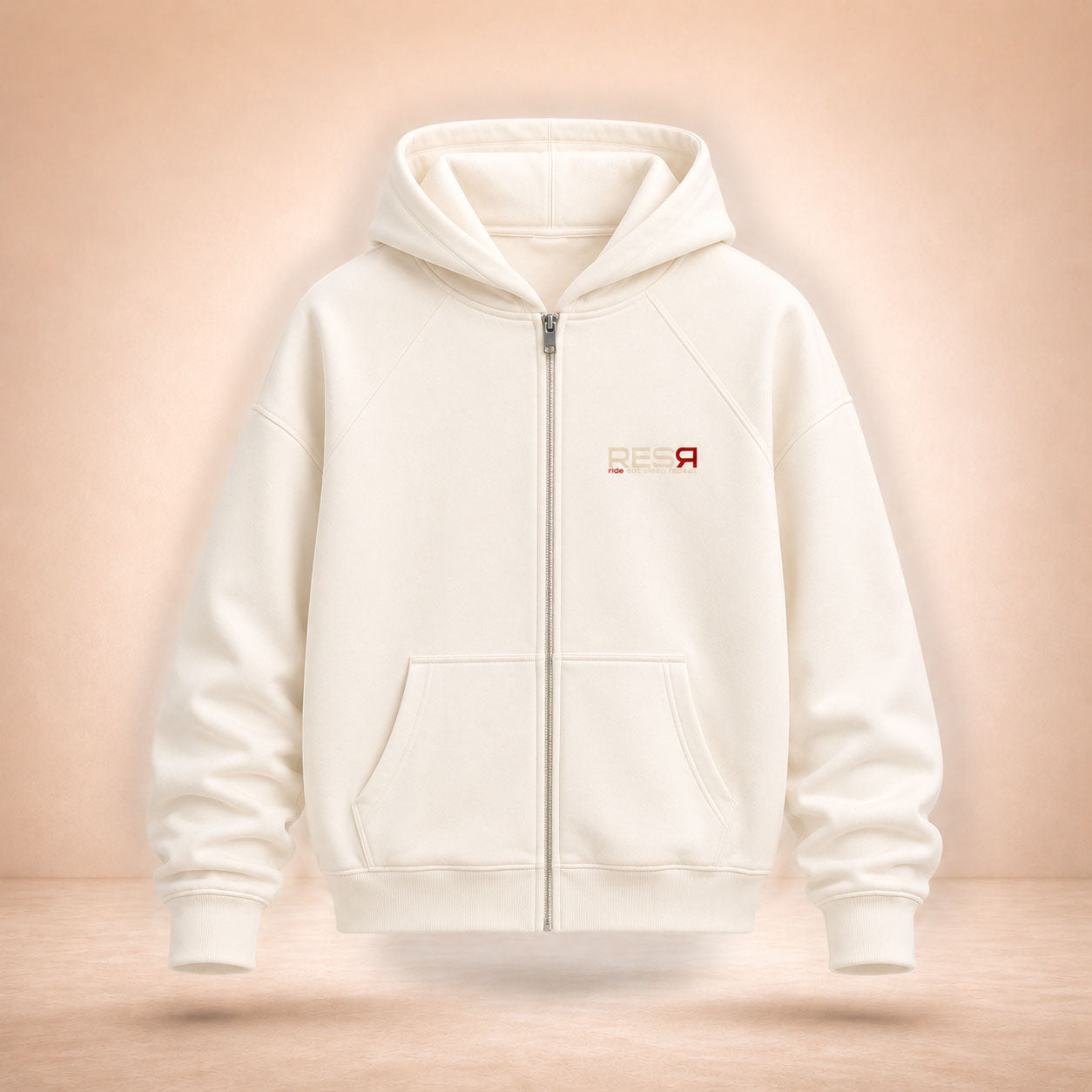 chillzone zip hoodie / beige