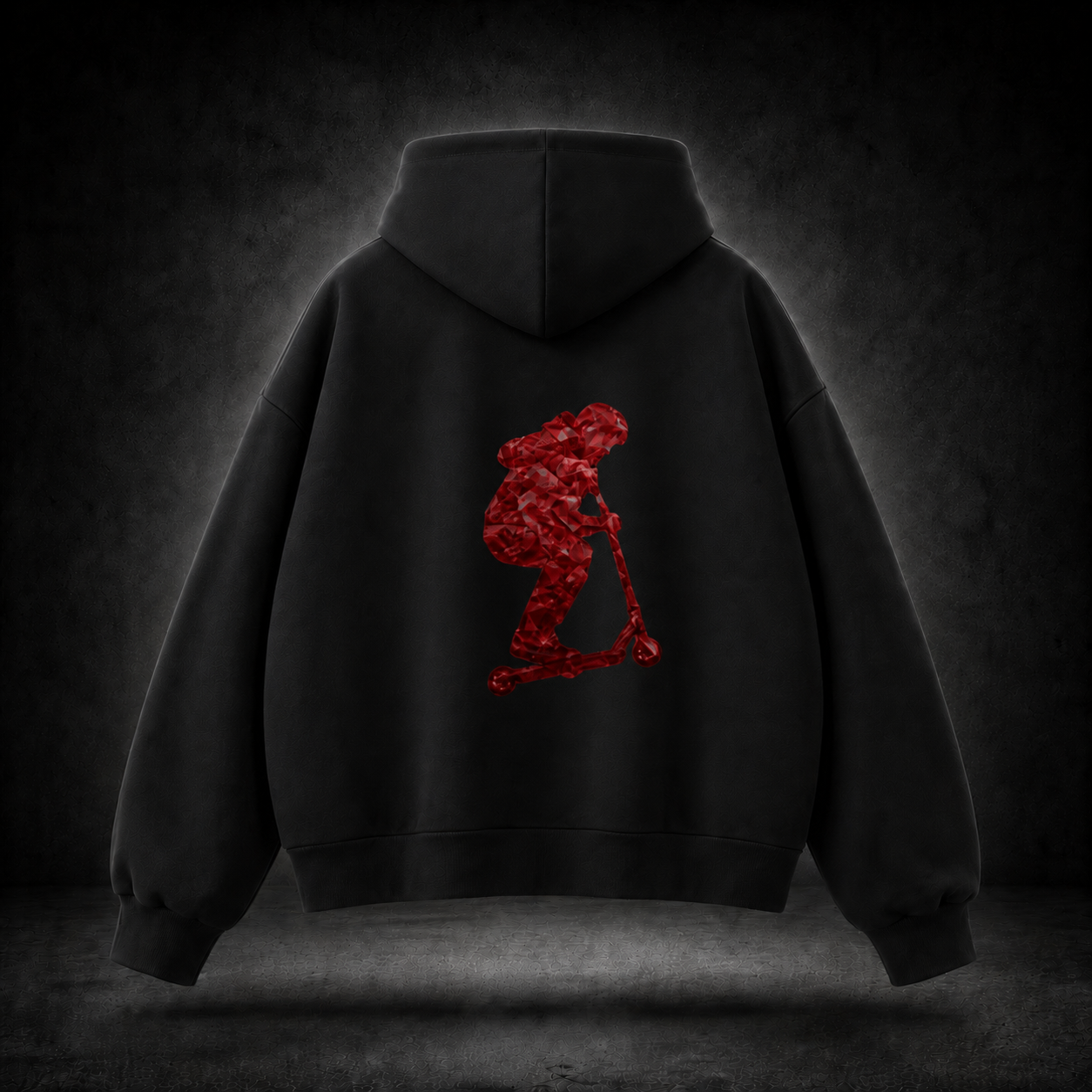 Signal scooter fleece hoodie