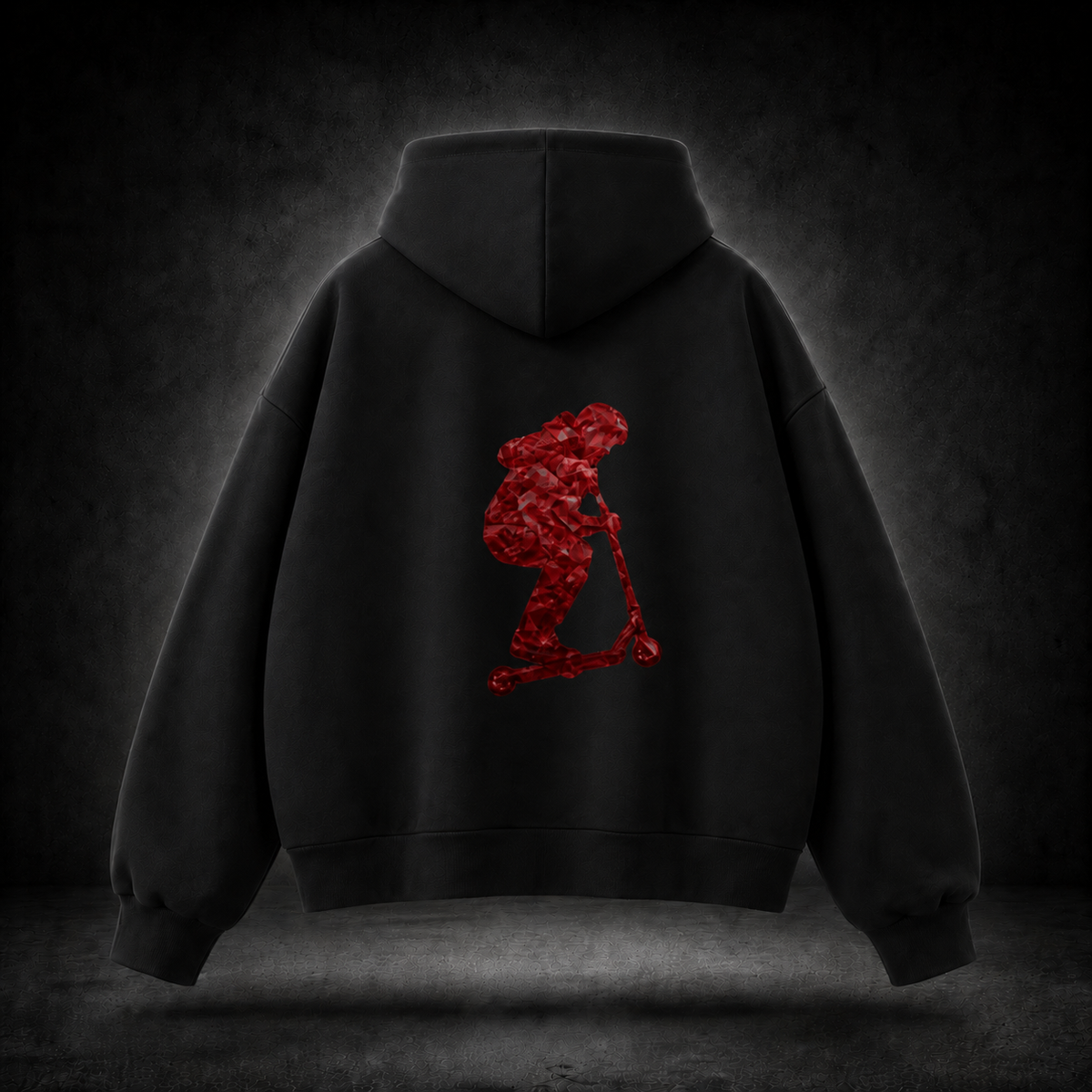 Signal scooter fleece hoodie