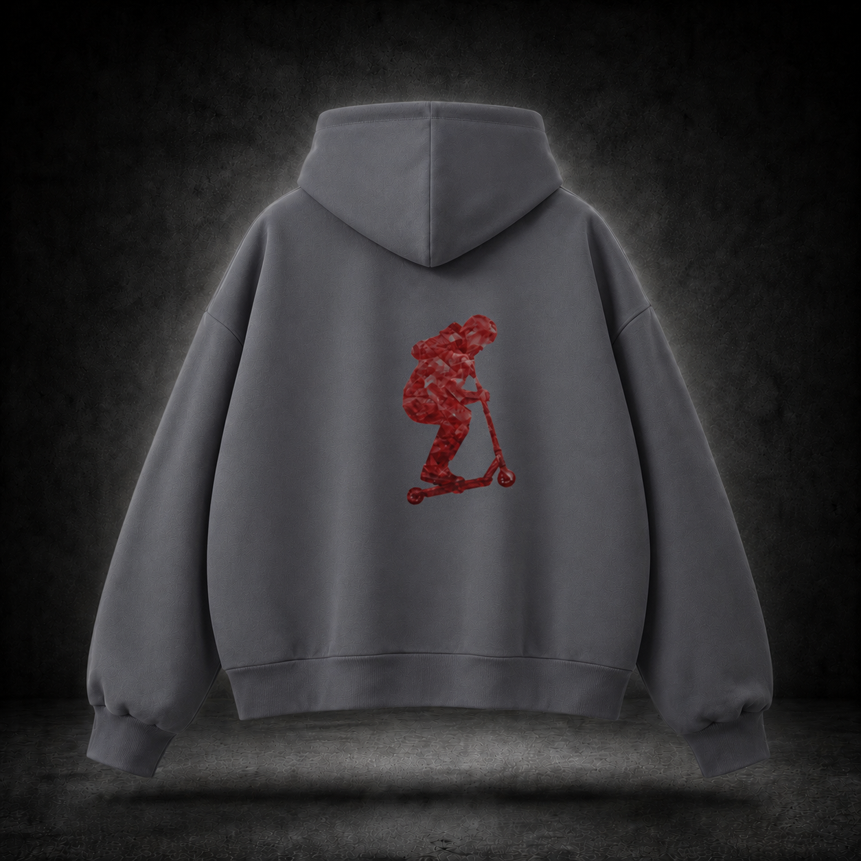Signal scooter fleece hoodie