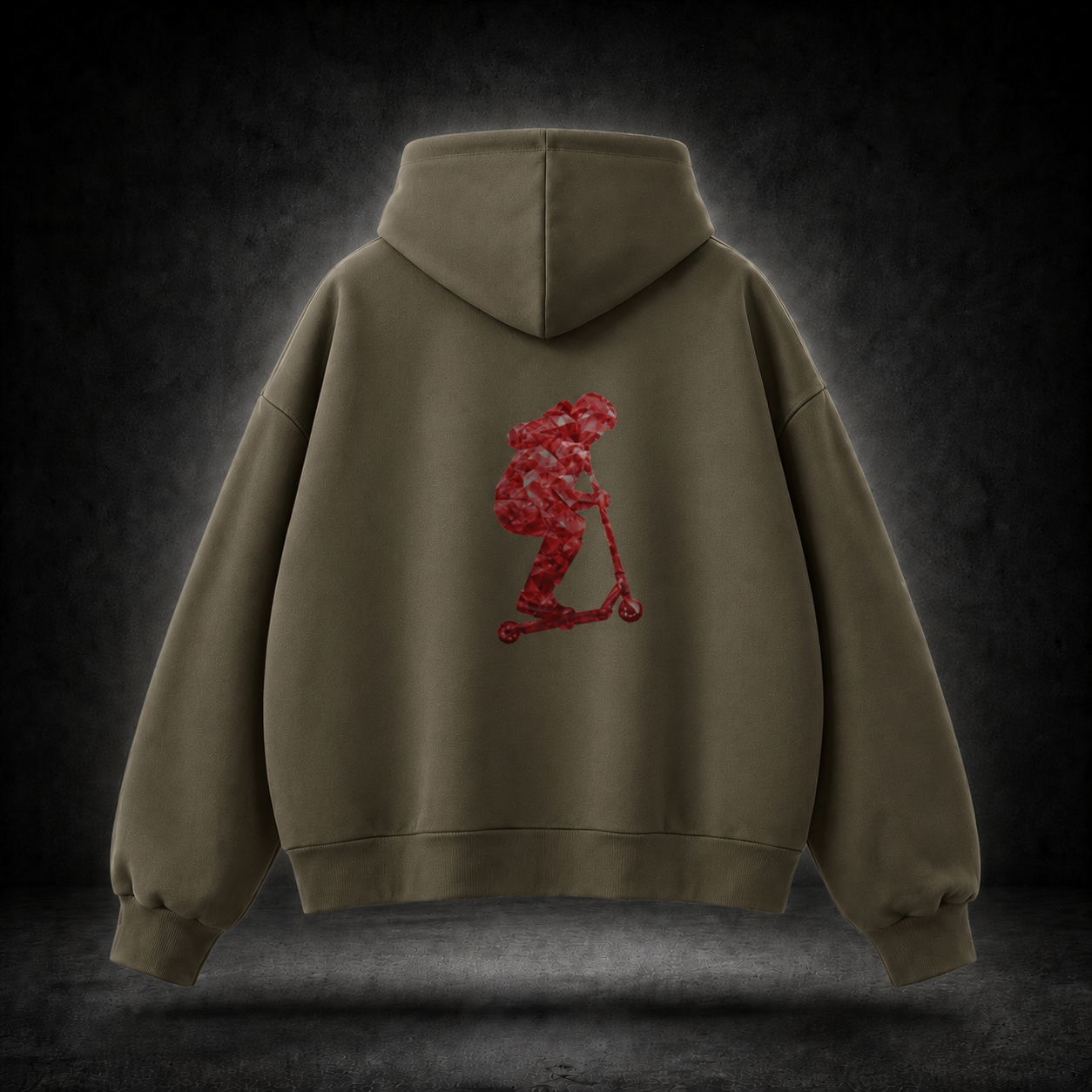 Signal scooter fleece hoodie