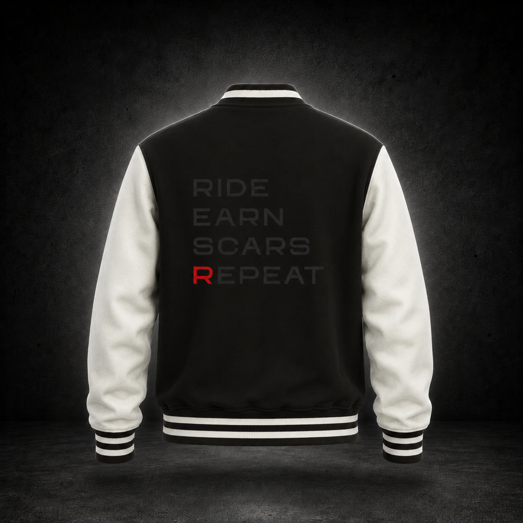Cooldown varsity jacket black