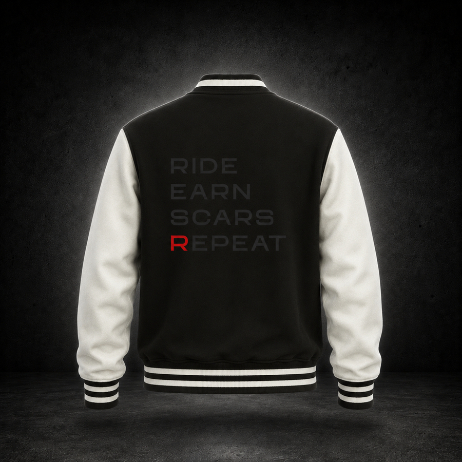Cooldown varsity jacket black