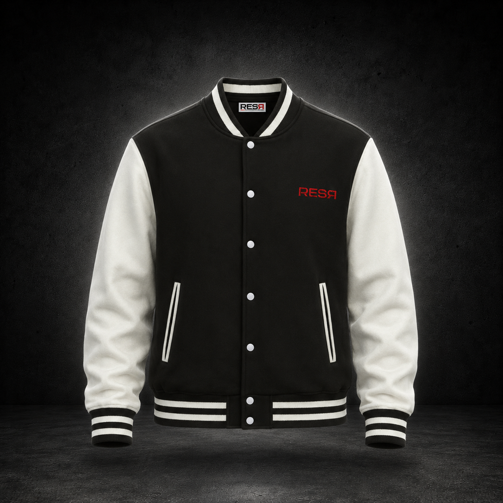Cooldown varsity jacket black