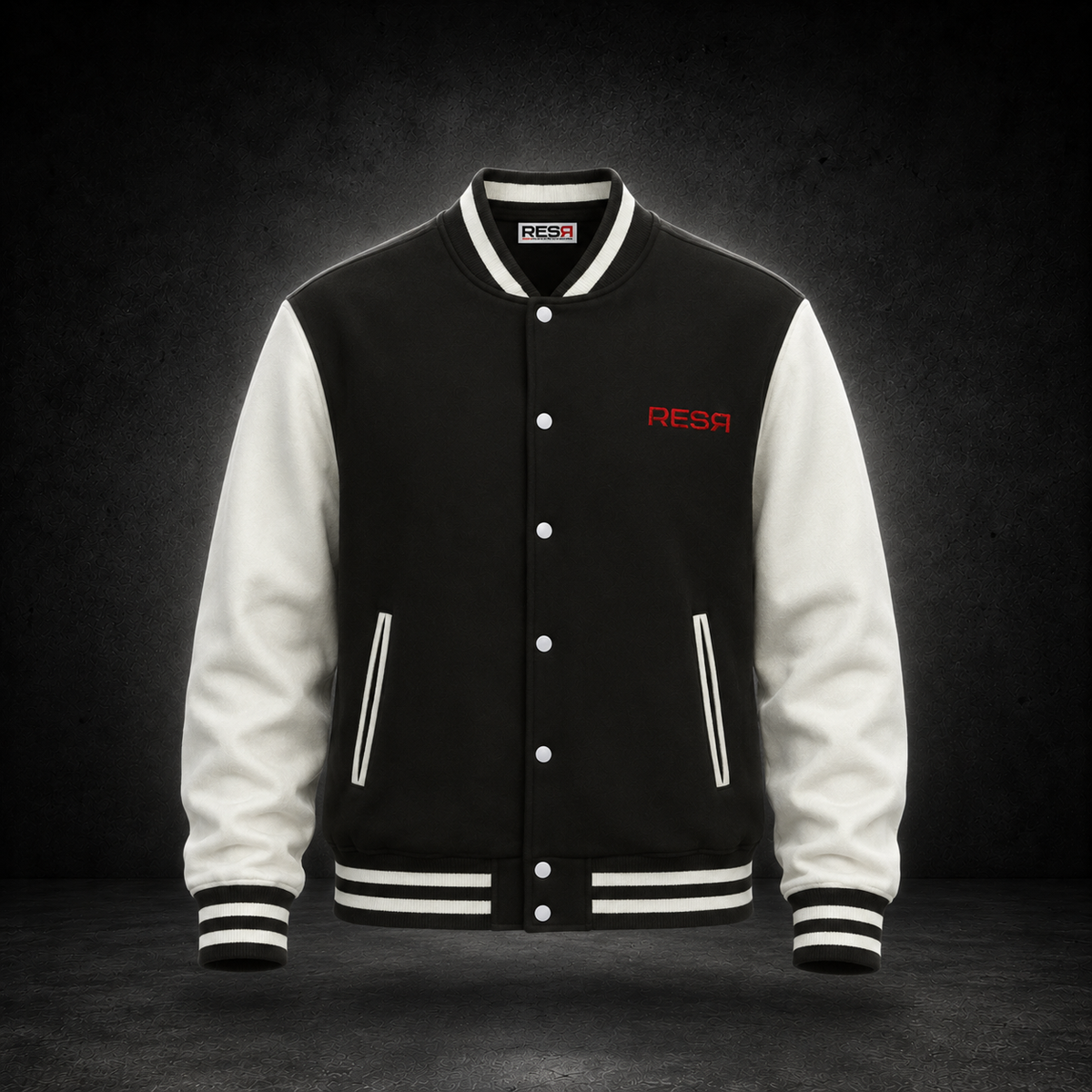 Cooldown varsity jacket black