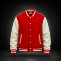 Cooldown varsity jacket red