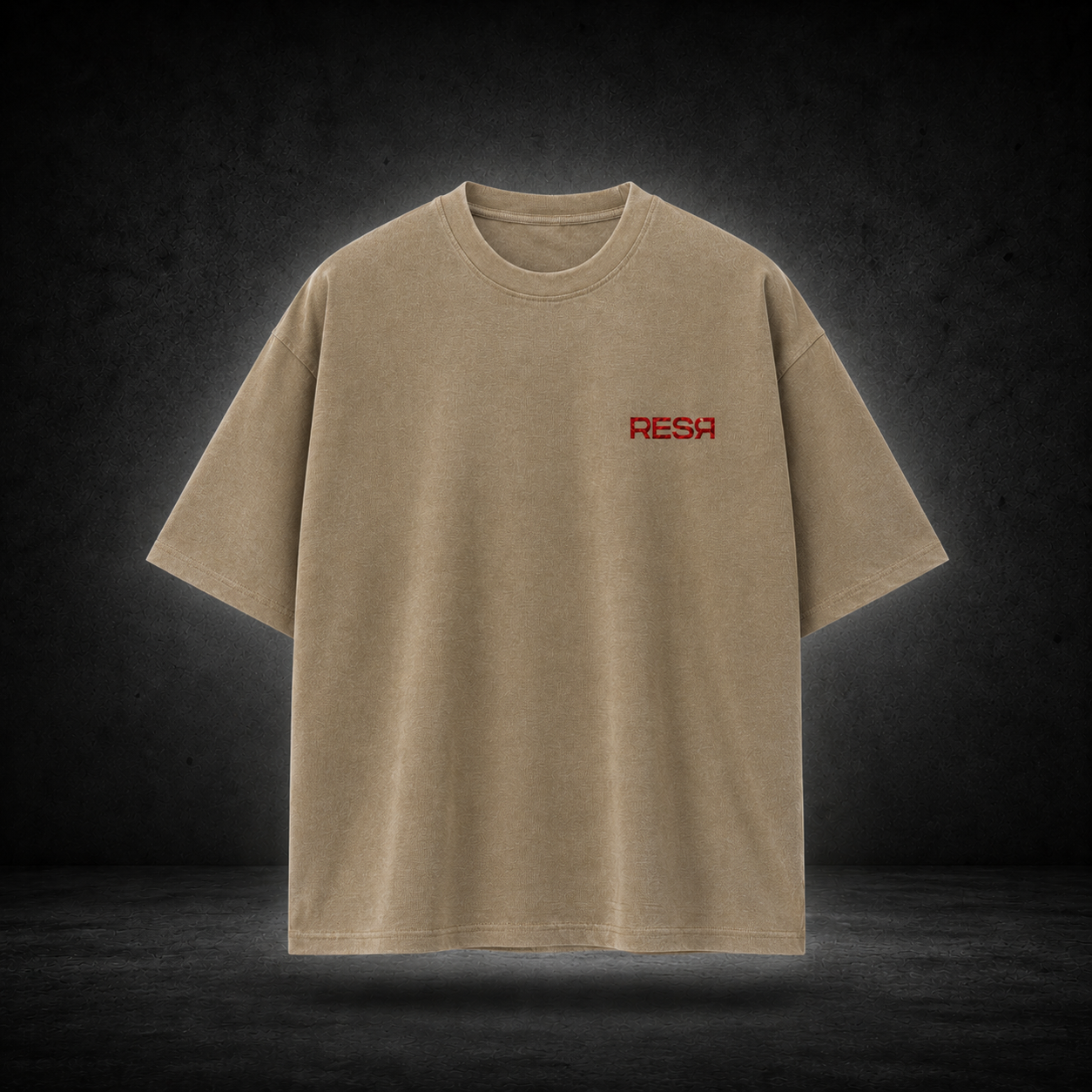 Cooldown waffleshirt beige