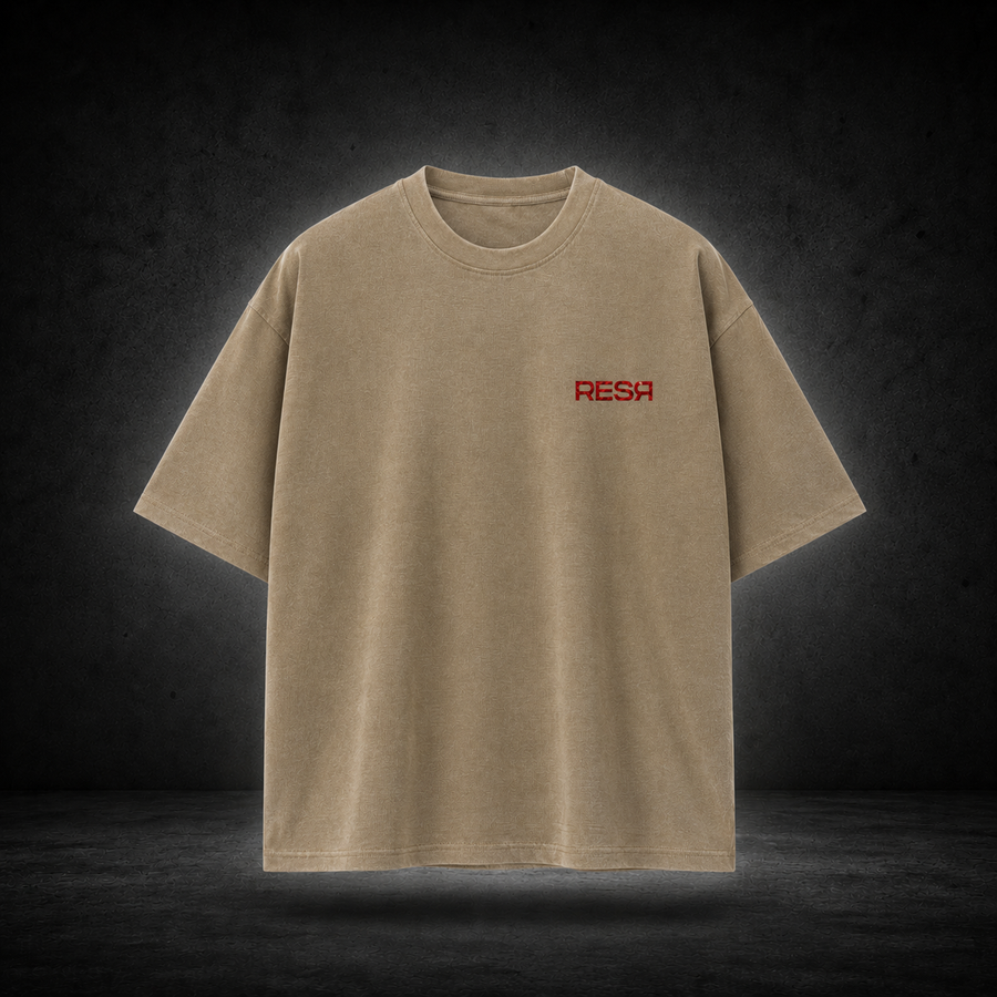 Cooldown waffleshirt beige