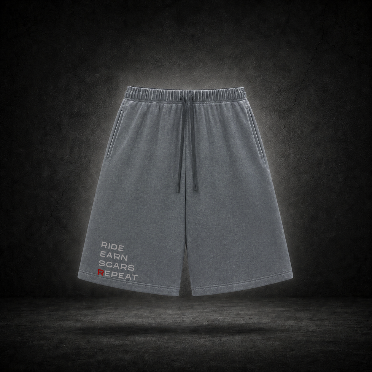cooldown waffle shorts / gray
