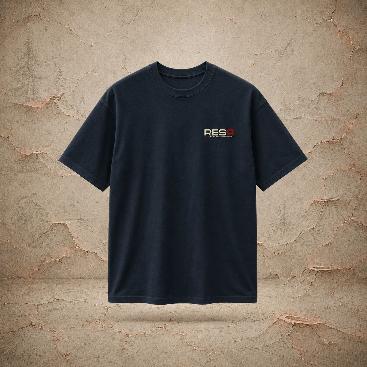 Basic T-Shirt dunkel