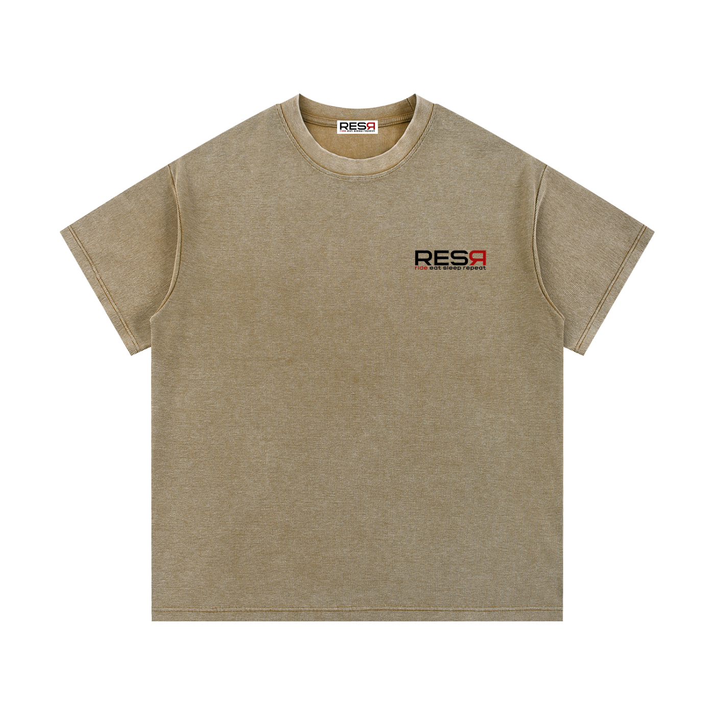 Foundation Waffle Knit T-Shirt beige