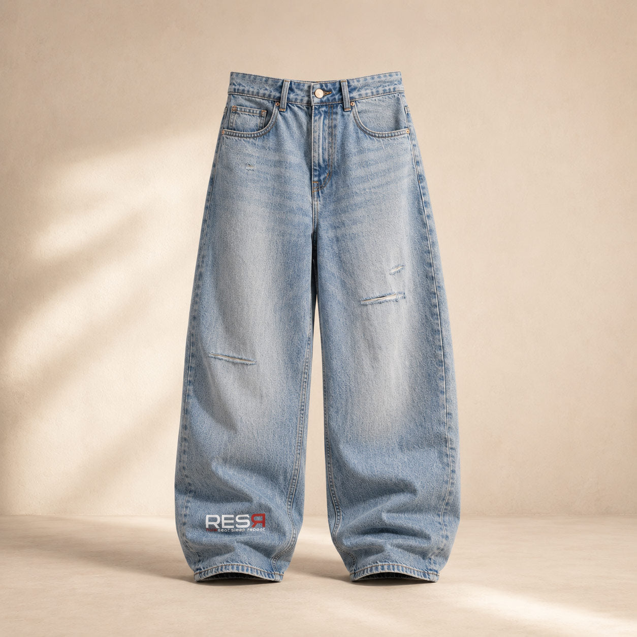 Foundation barrel leg jeans
