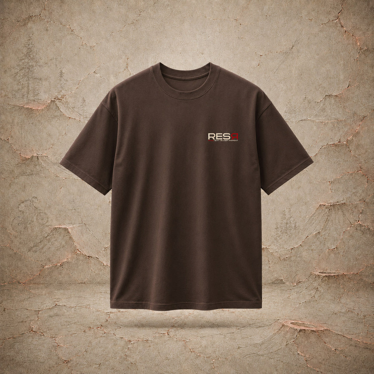 Basic T-Shirt dunkel