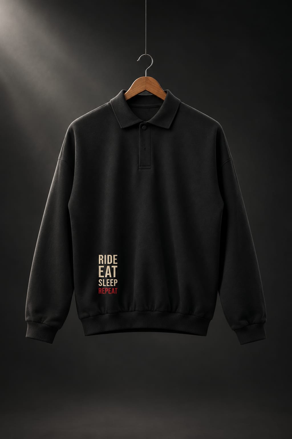 Heavyweight Fleece Polo Sweatshirt