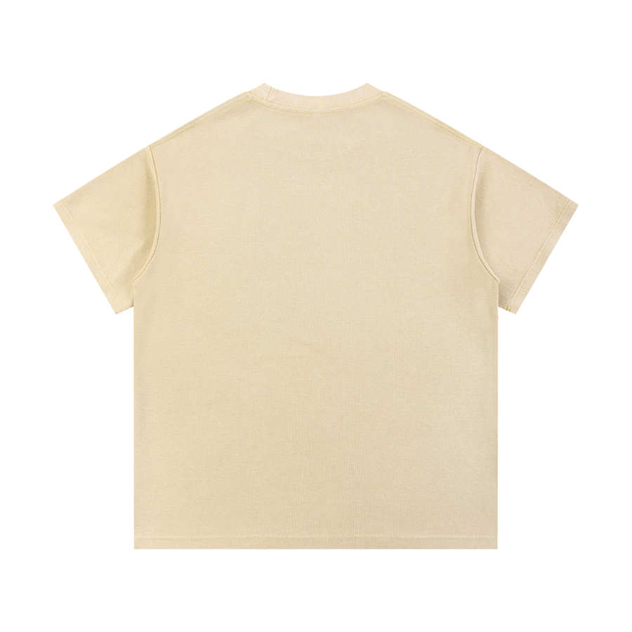 Foundation Waffle Knit T-Shirt beige