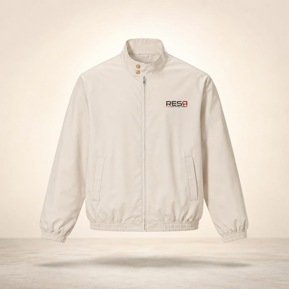 Foundation bomber jacket camel