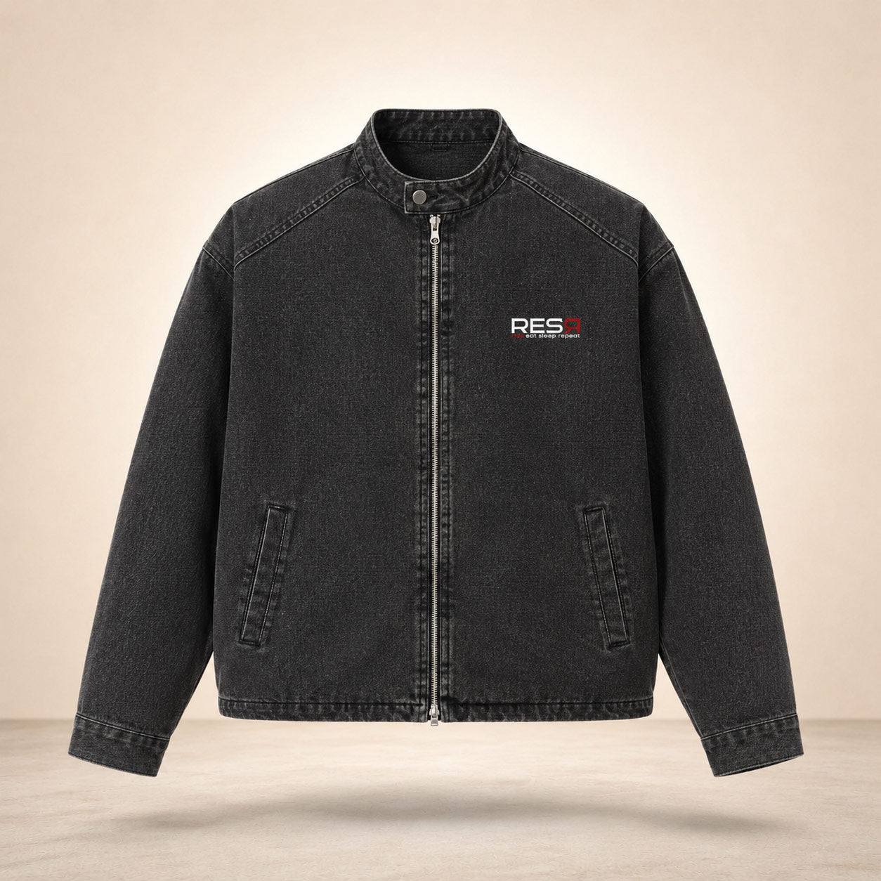 Foundation black denim set