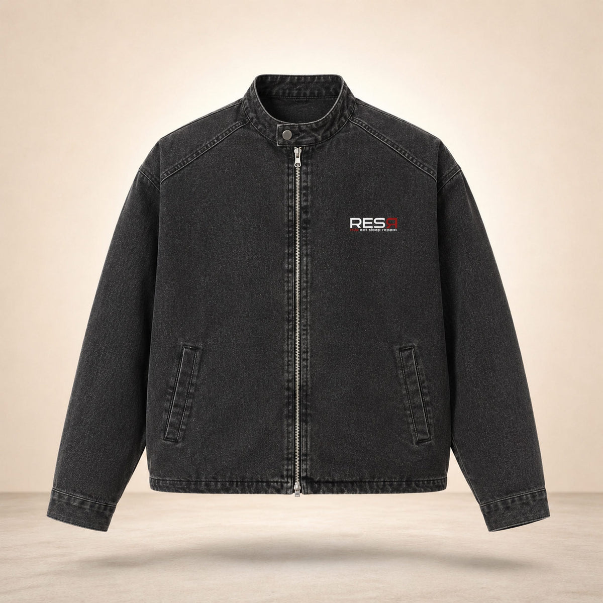 Foundation black denim set
