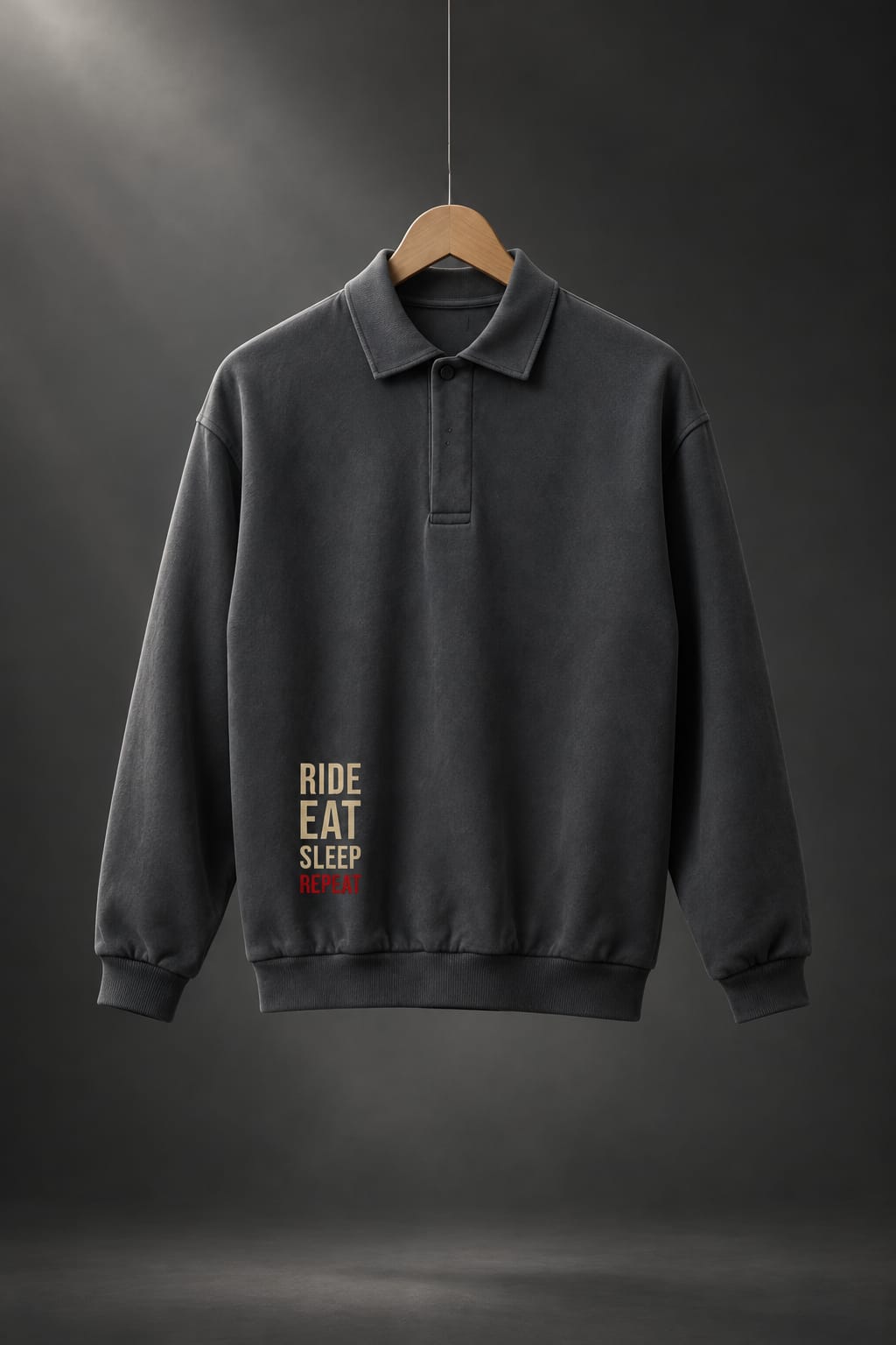 Heavyweight Fleece Polo Sweatshirt