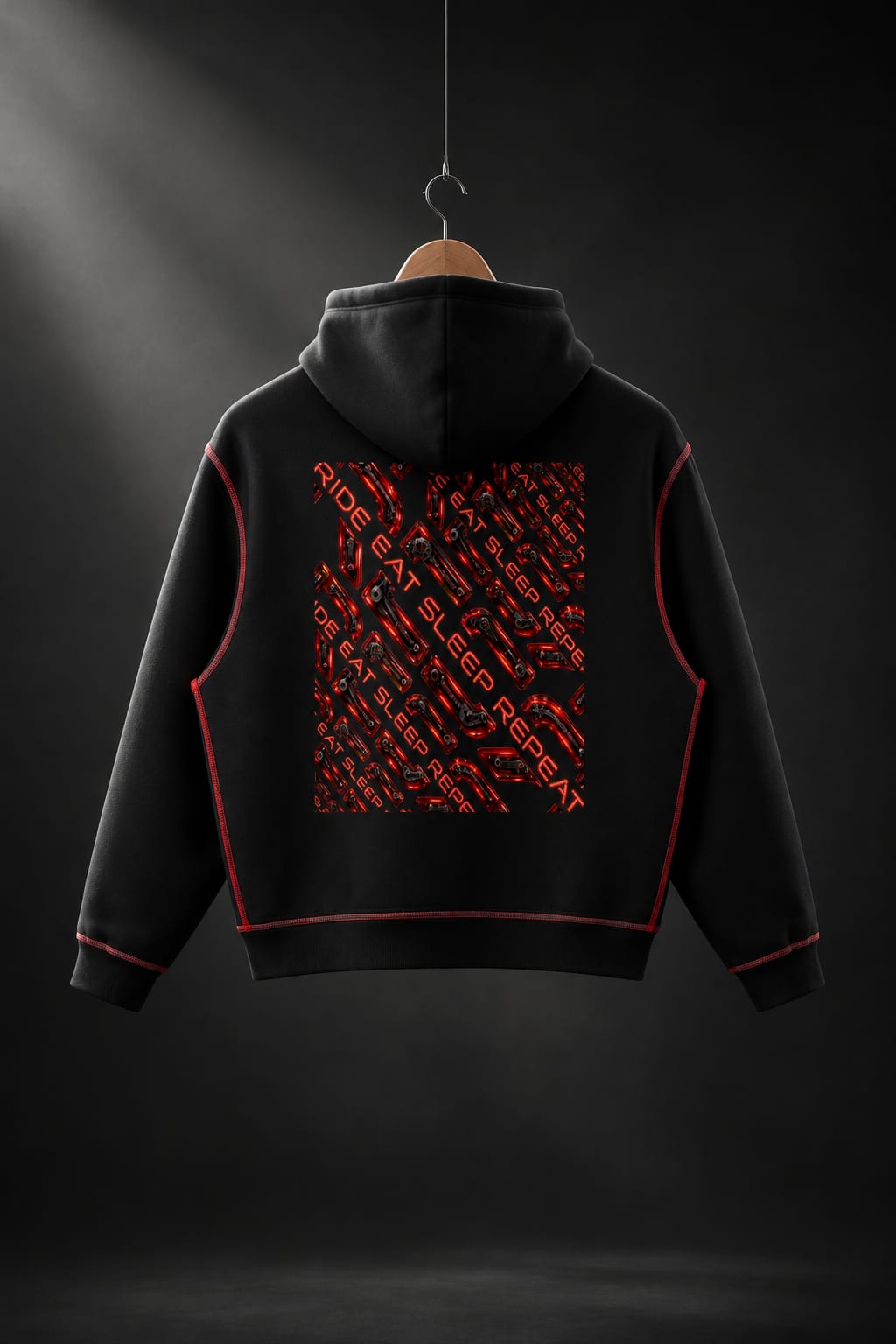 RESR STREETWEAR SUIT — BLACK / RED
