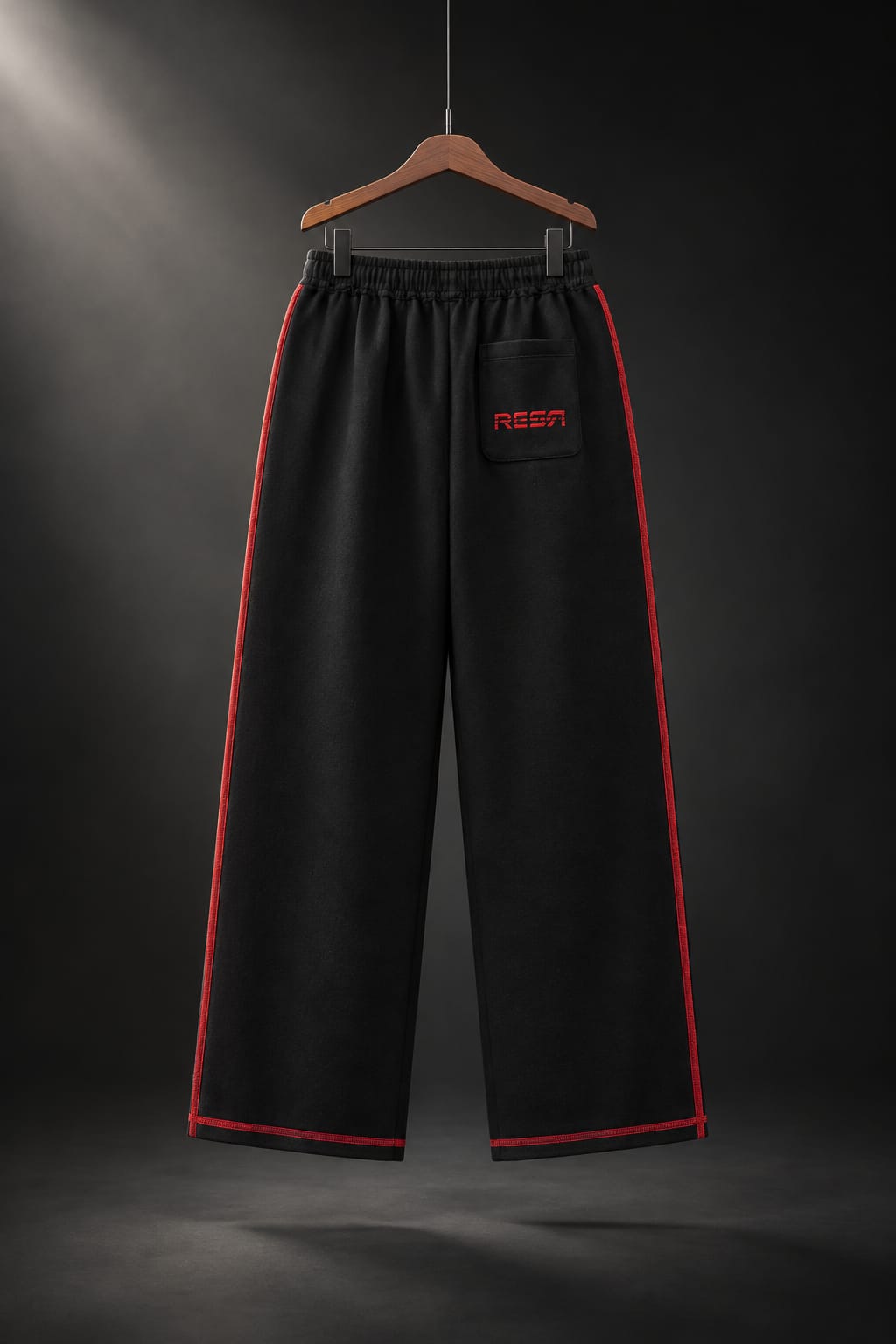 RESR STREETWEAR SUIT — BLACK / RED