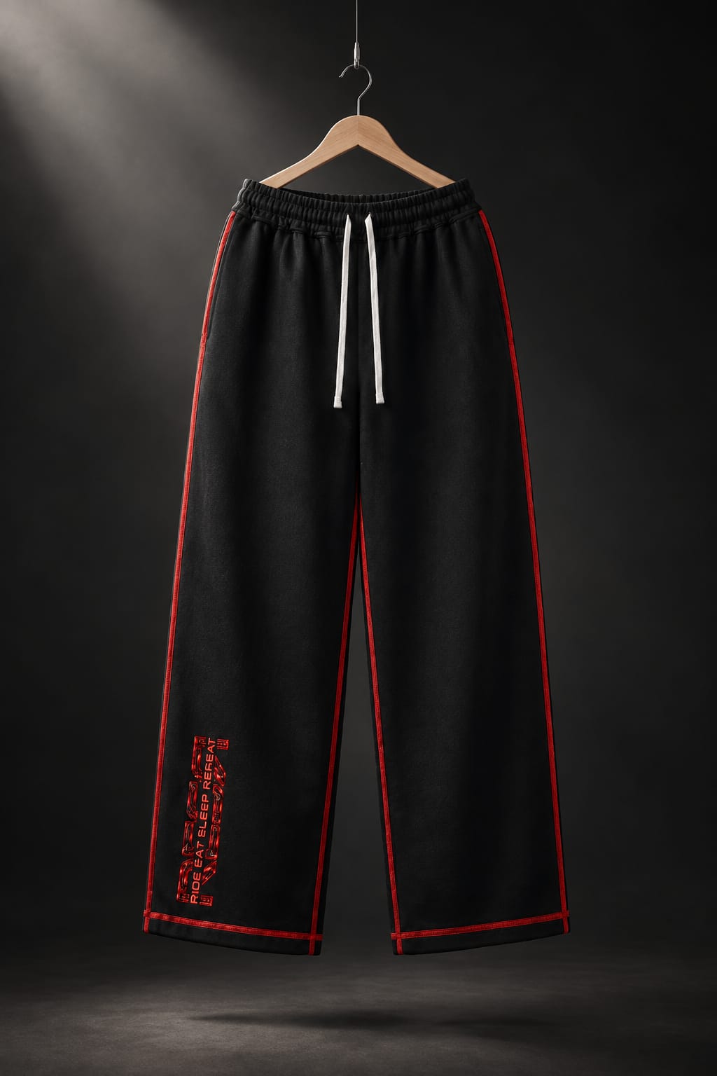 RESR STREETWEAR SUIT — BLACK / RED