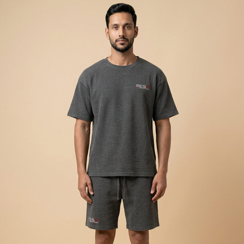 Foundation waffle knit t-Shirt